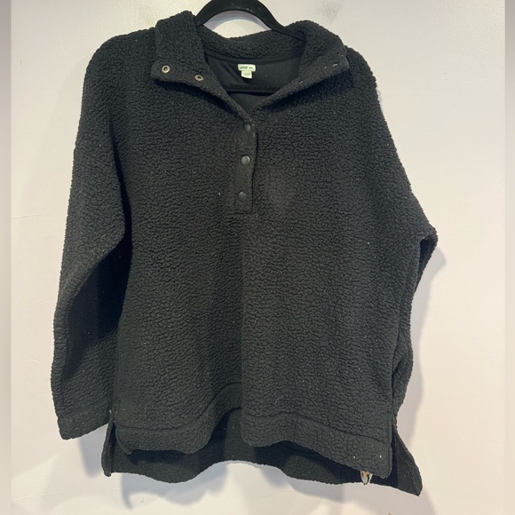 Aerie Sherpa quarter button sweatshirt - Picture 1 of 3